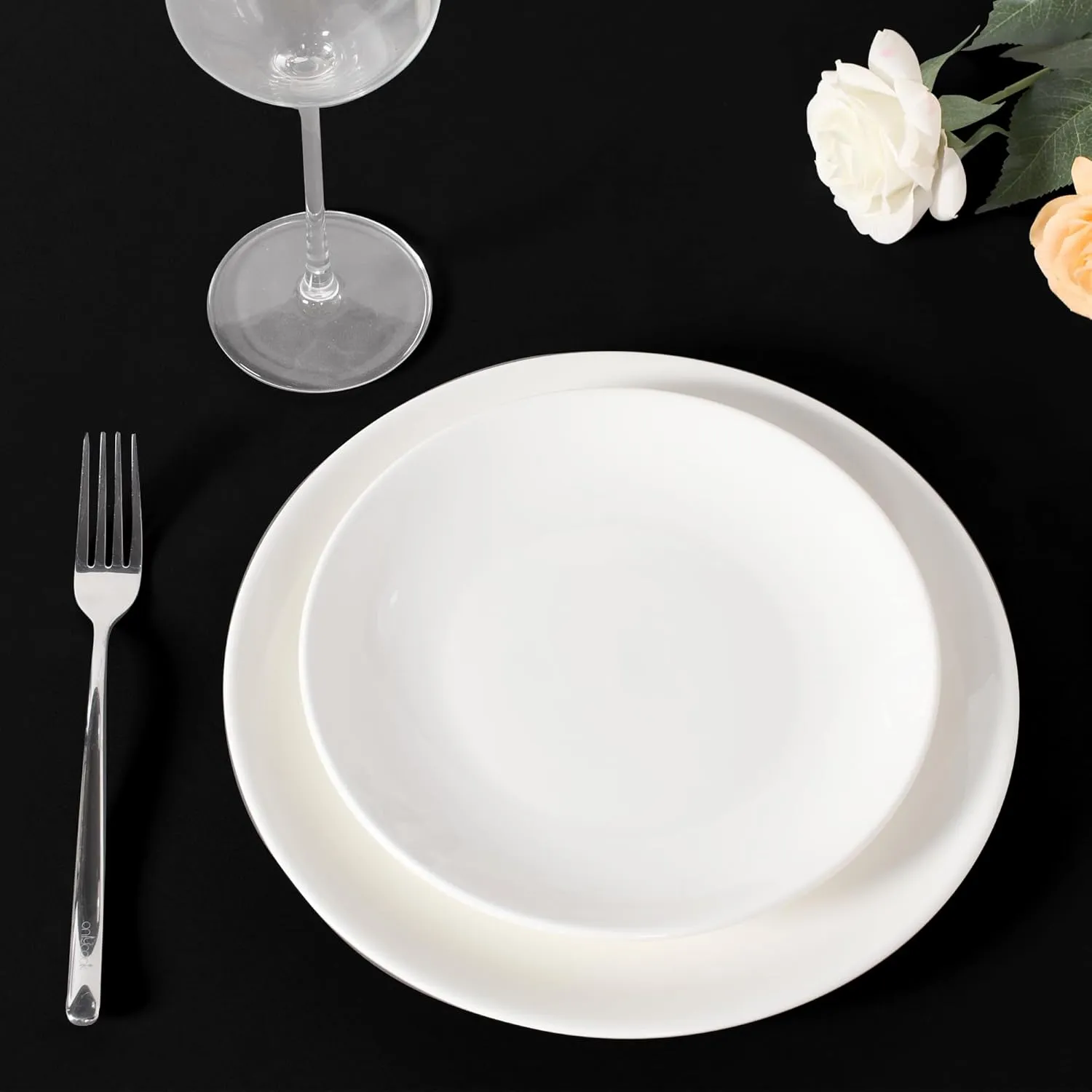 sancua 90 Inch Round Tablecloth Black, 8 Pack - Circle Polyester Fabric Table Cloth for Wedding Party Reception Banquet Birthday, Washable Formal Table Cover (Fit 30-72 Inch Tables)