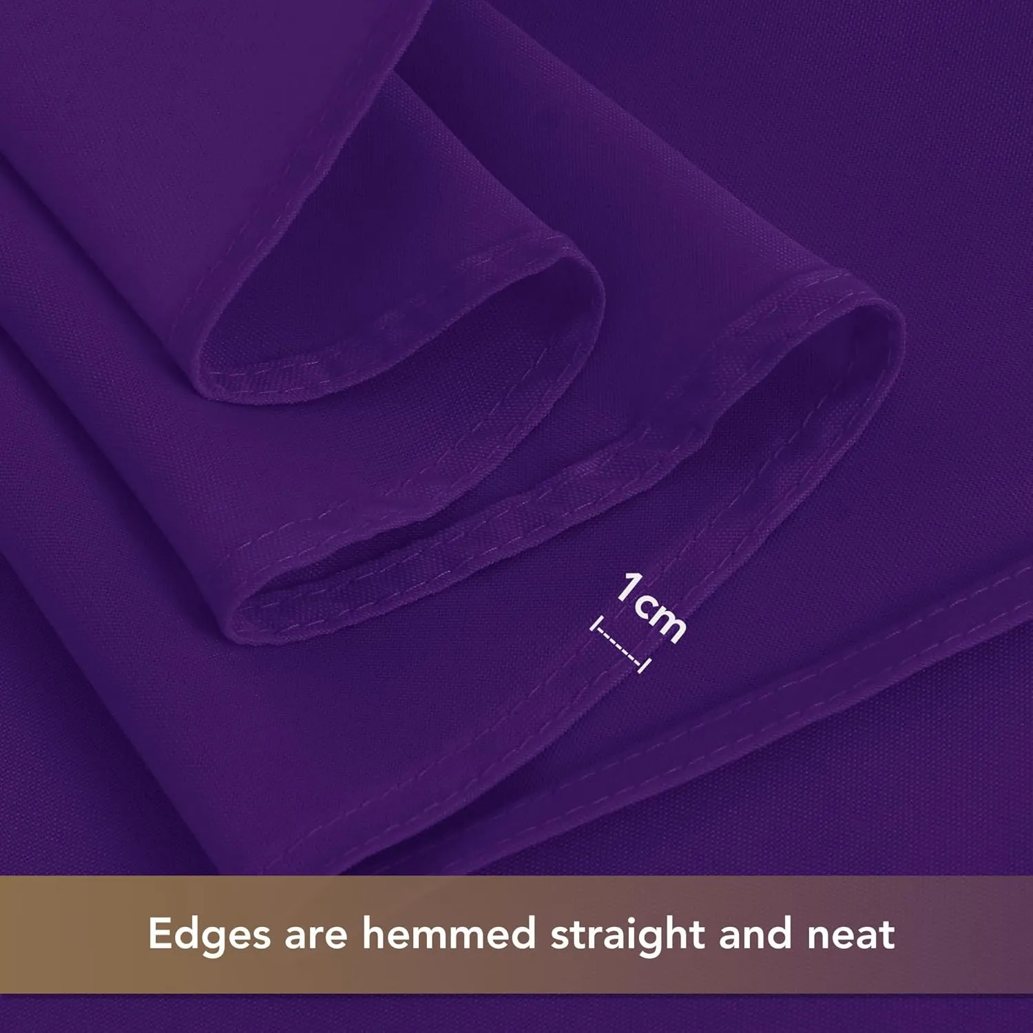 sancua Purple Tablecloths for 6 Foot Rectangle Tables, 8 Pack - Washable Polyester Fabric Table Cloth for Wedding Party, Birthday, Banquet Reception, 54x108 Inch