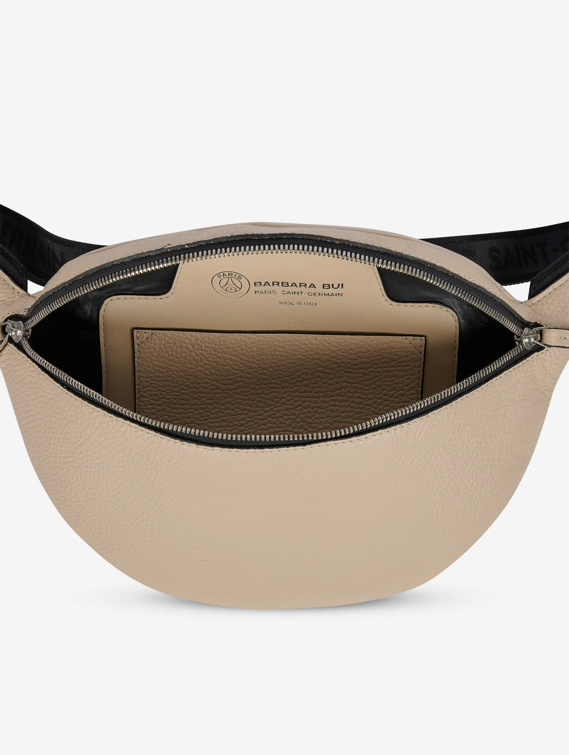 Sand grained leather fanny pack Barbara Bui x PSG