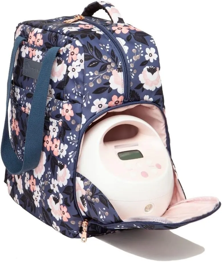 Sarah Wells Kelly Convertible Breast Pump Bag and Backpack with Carrying Handles - 1 Count (Pack of 1) - Le Floral