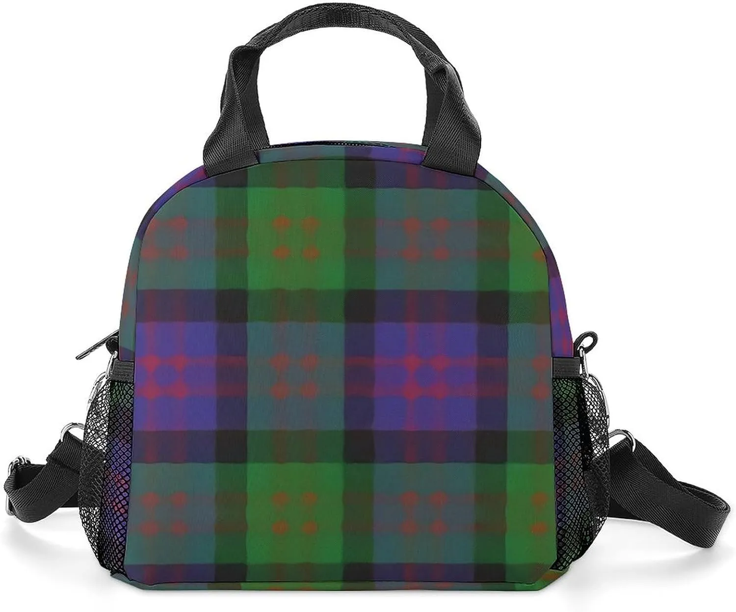 Scottish Clan MacDonald Donald Tartan Plaid Adjustable Shoulder Strap Insulated And Leak Proof Premium Lunch Bag Unisex