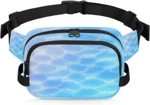 Seawater Patterns Fanny Pack for Men Women Waist Bag Crossbody Hip Bum Bag Belt Bag for Running Hiking Travel Sports