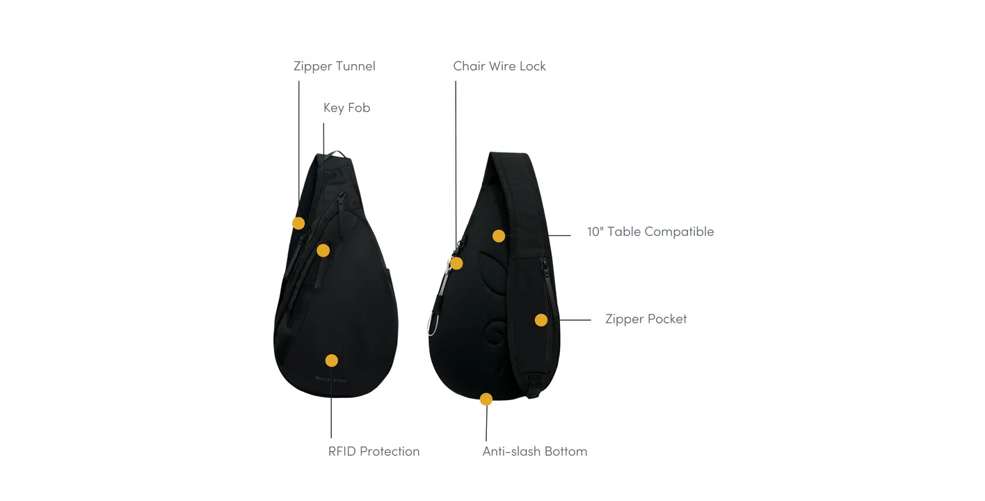 Sherpani Esprit Anti-theft Sling Backpack - Carbon