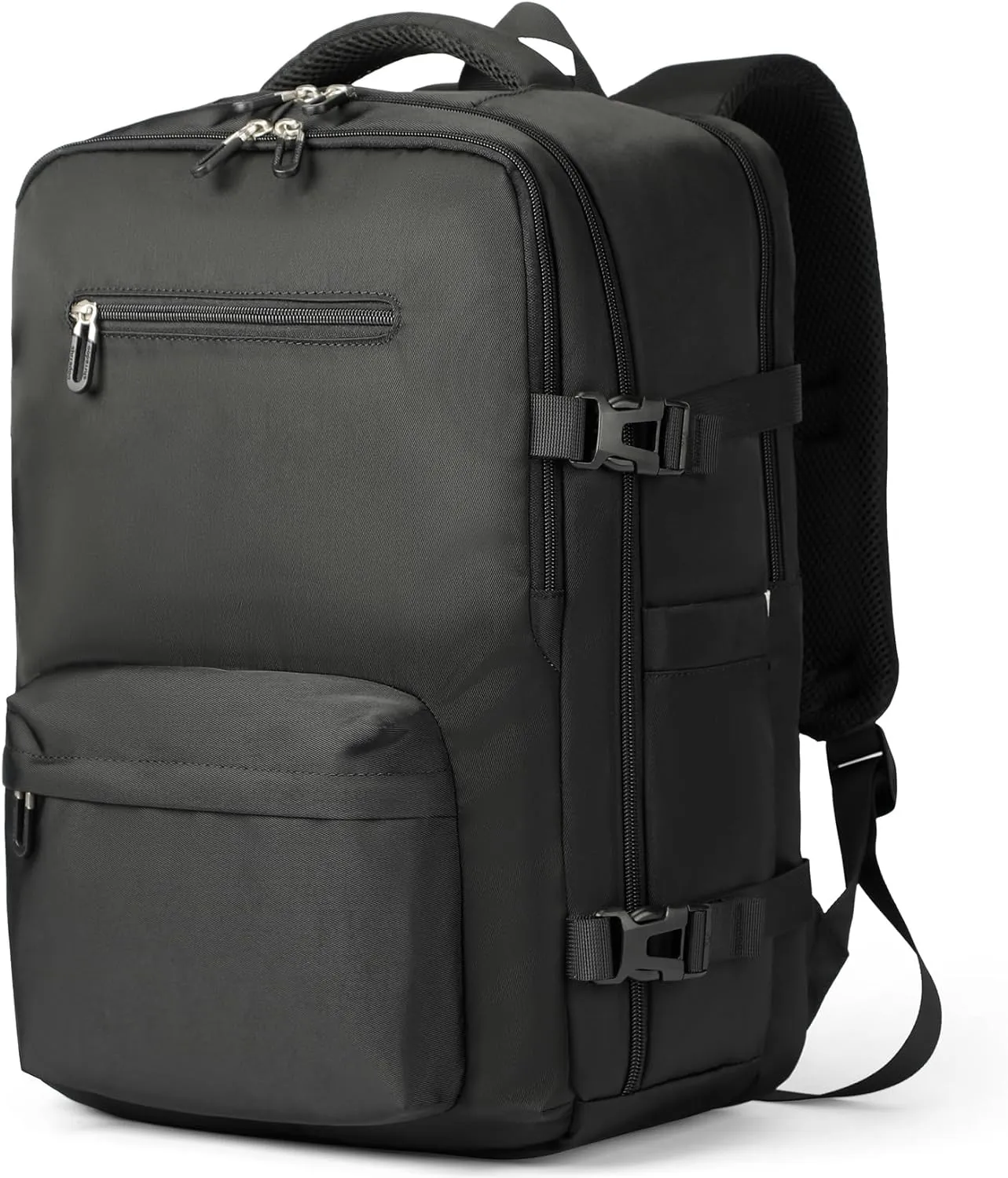SHRRADOO Travel Laptops Backpack for Women Men, Casual Work Bag 17inch Backpack Airline Approved Backpack for Hiking Business (Black)