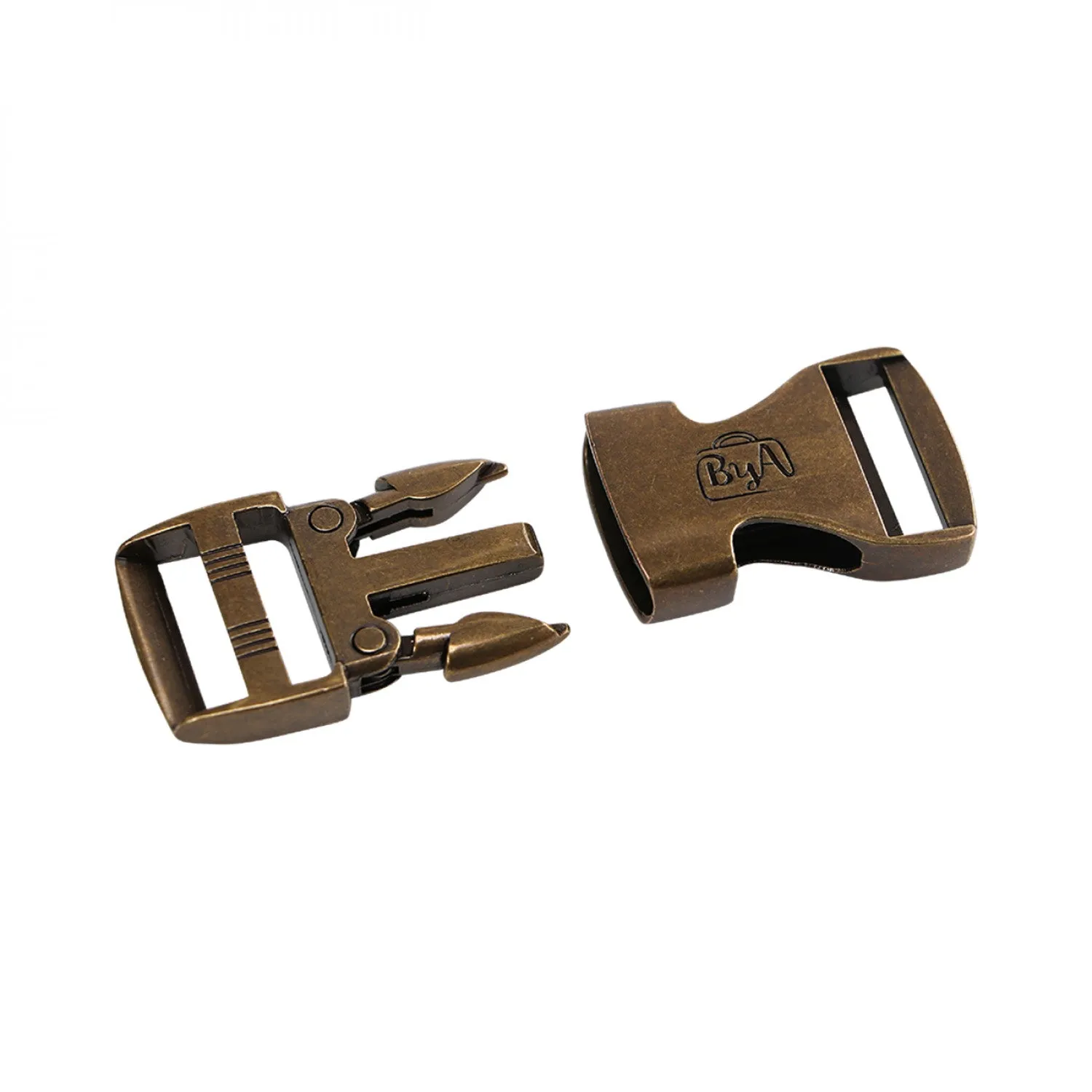 Side Release Buckle (1") A/Brass