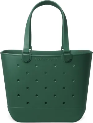 Simple Modern Extra-Large Beach Bag | Waterproof Getaway Rubber Tote with Zipper Pocket for Travel, Pool, Boat, Groceries, Sports | Forest