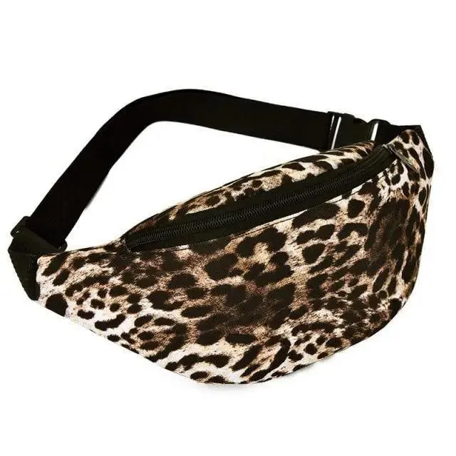 Simple Waterproof Chest Bag Unisex Fanny Pack Ladies Waist Pack Black Retro Style Women's Travel And Outdoor Waist Belt Bag