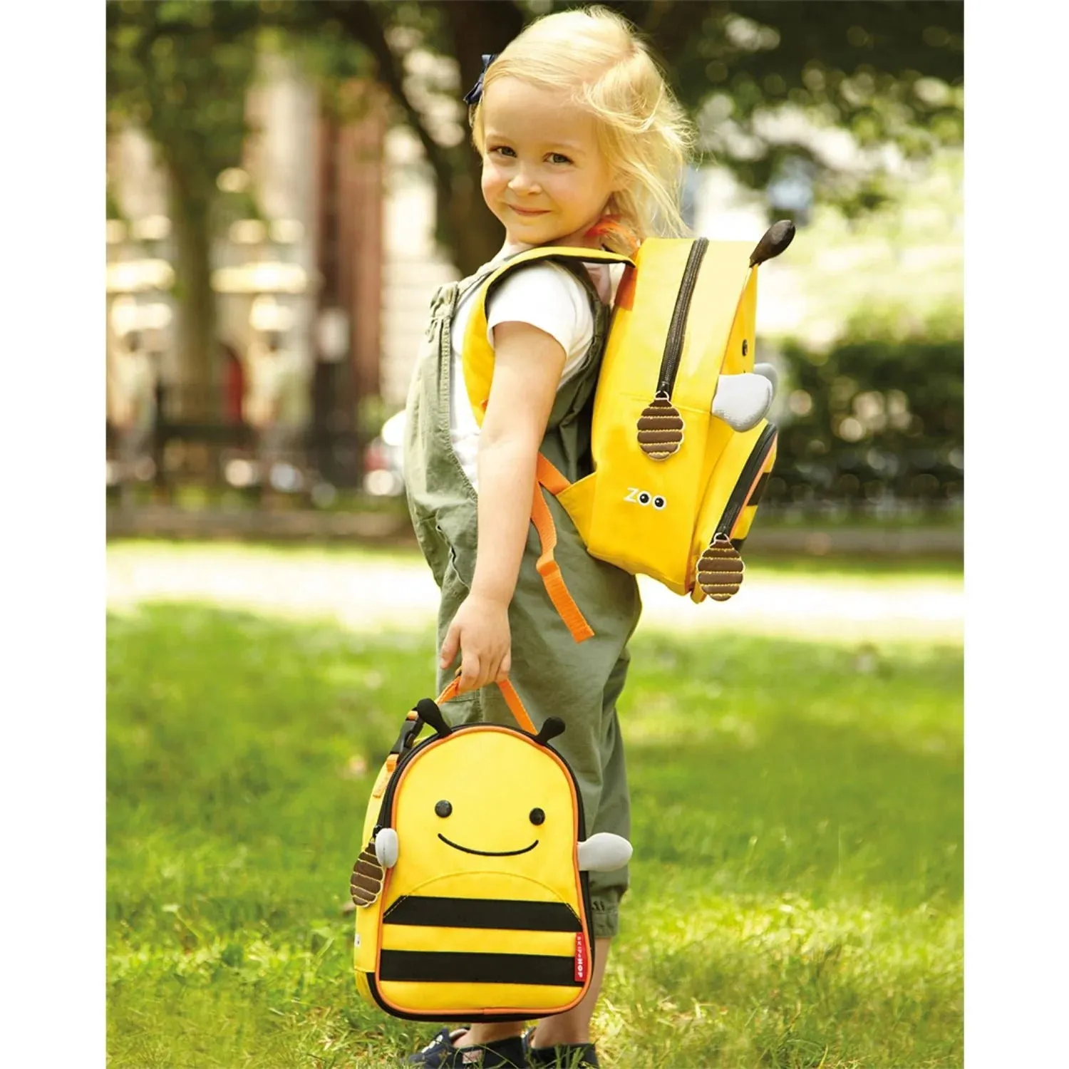 Skip Hop Zoo Lunchie Insulated Kids Lunch Bag, Bee for Kids Ages 3 