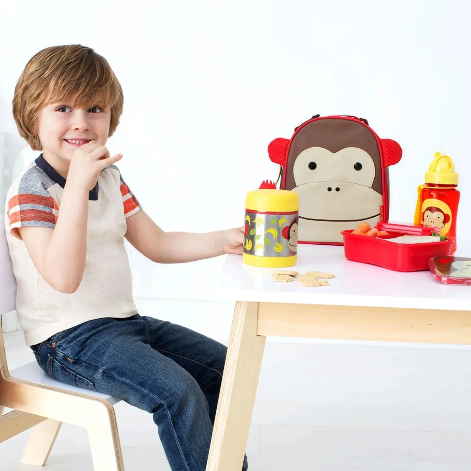 Skip Hop Zoo Lunchie Insulated Kids Lunch Bag, Monkey for Kids Ages 3 