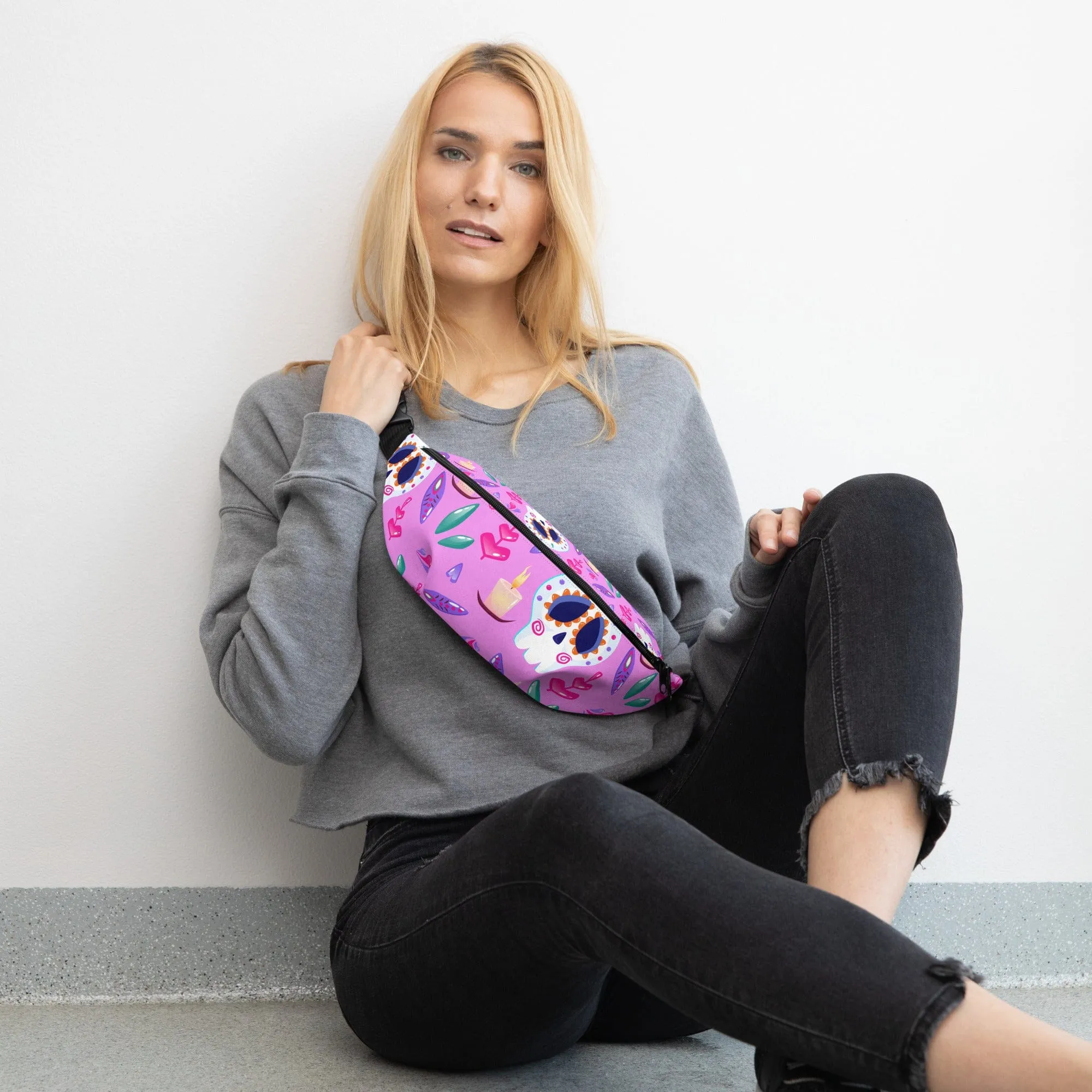 Skull Cinco De Mayo Purple Fanny Pack