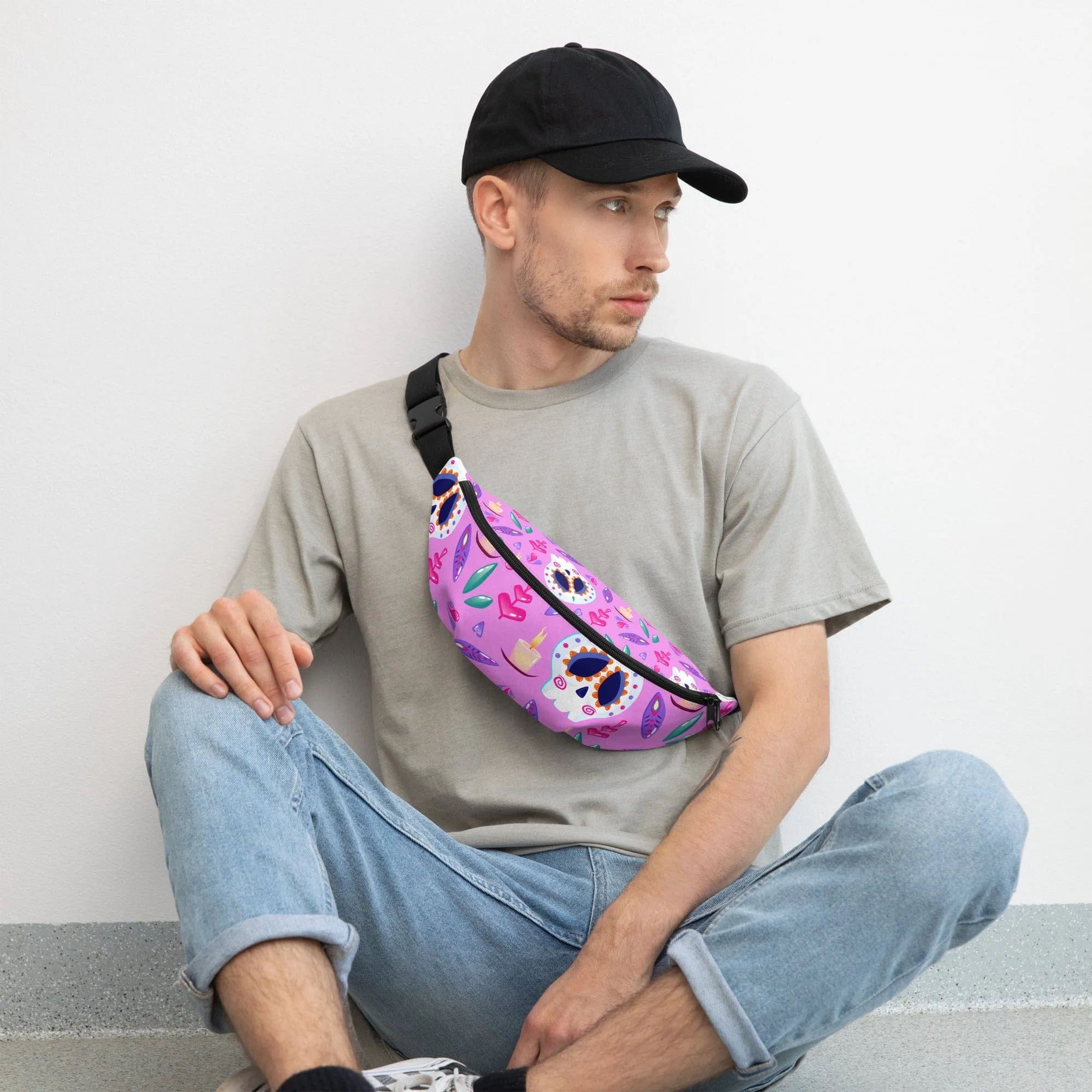 Skull Cinco De Mayo Purple Fanny Pack