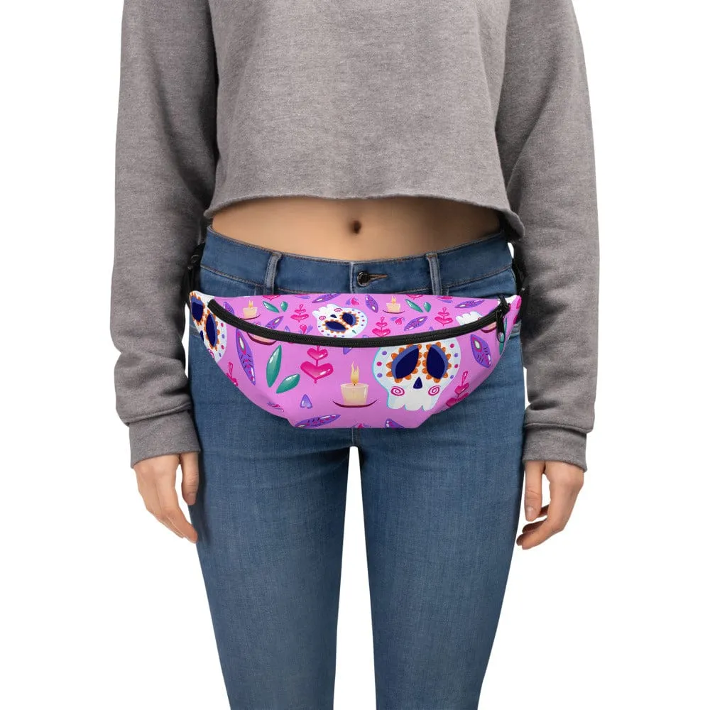 Skull Cinco De Mayo Purple Fanny Pack