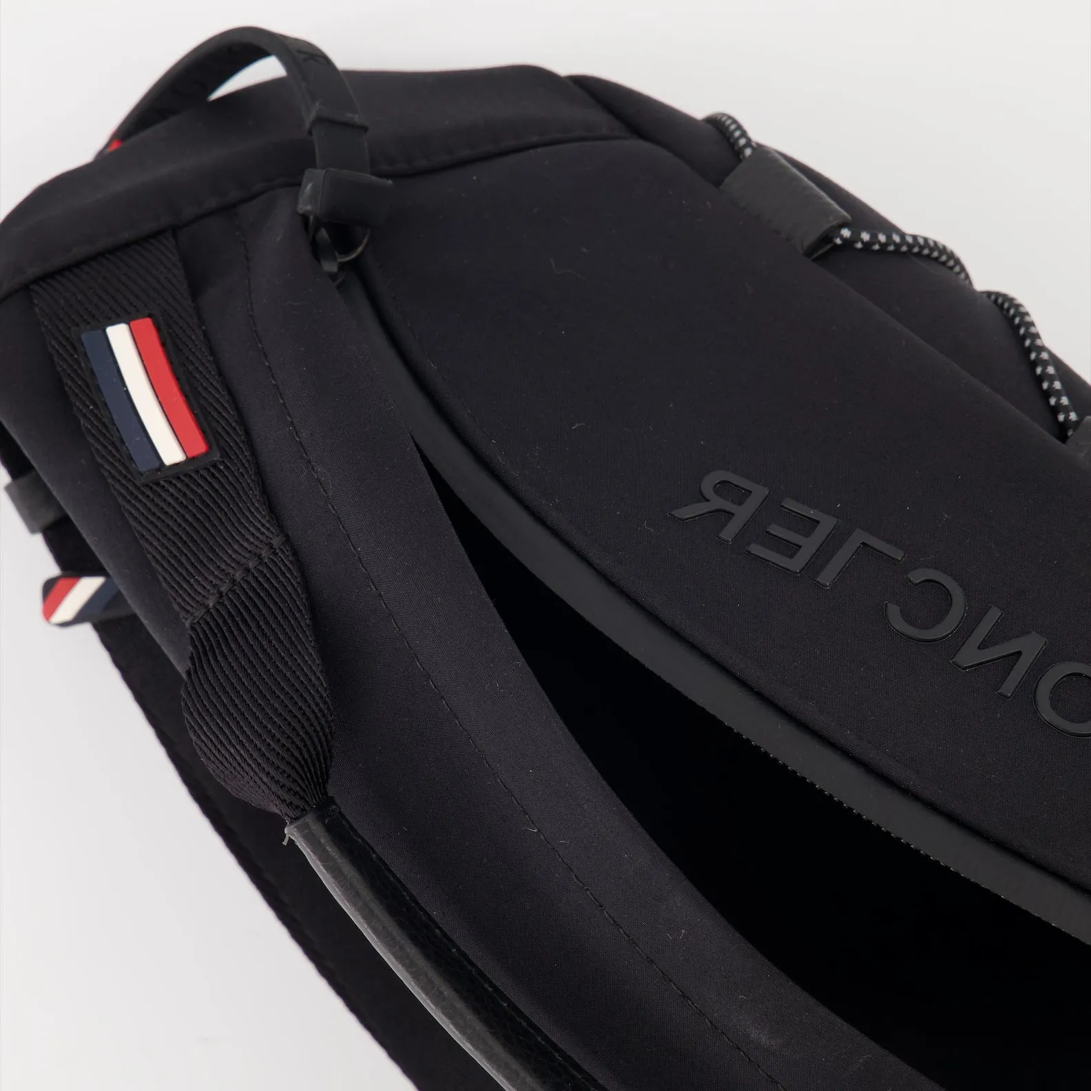 Sleek Black Nylon Belt Bag