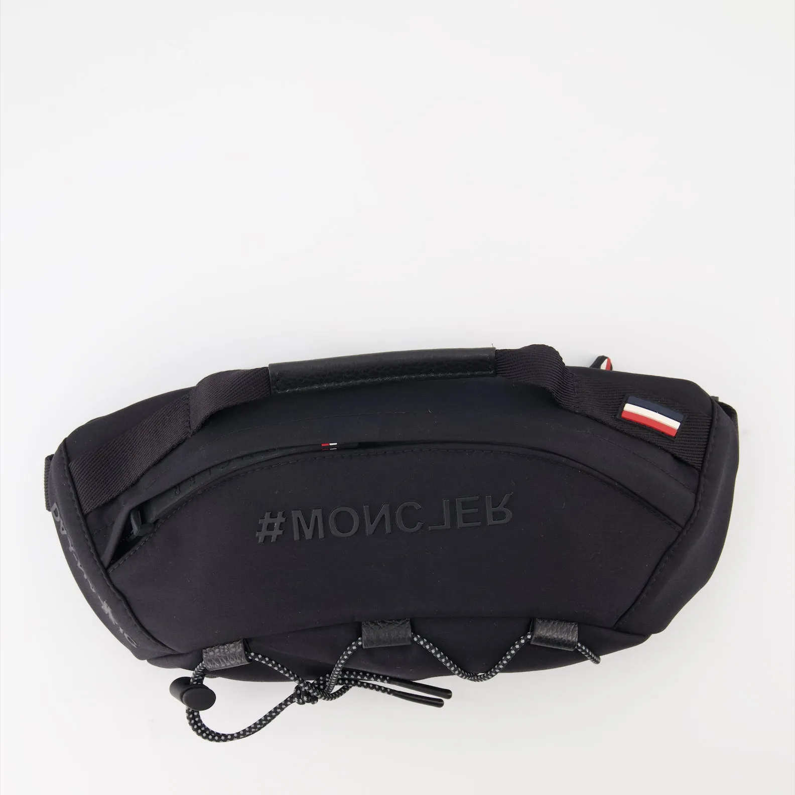 Sleek Black Nylon Belt Bag