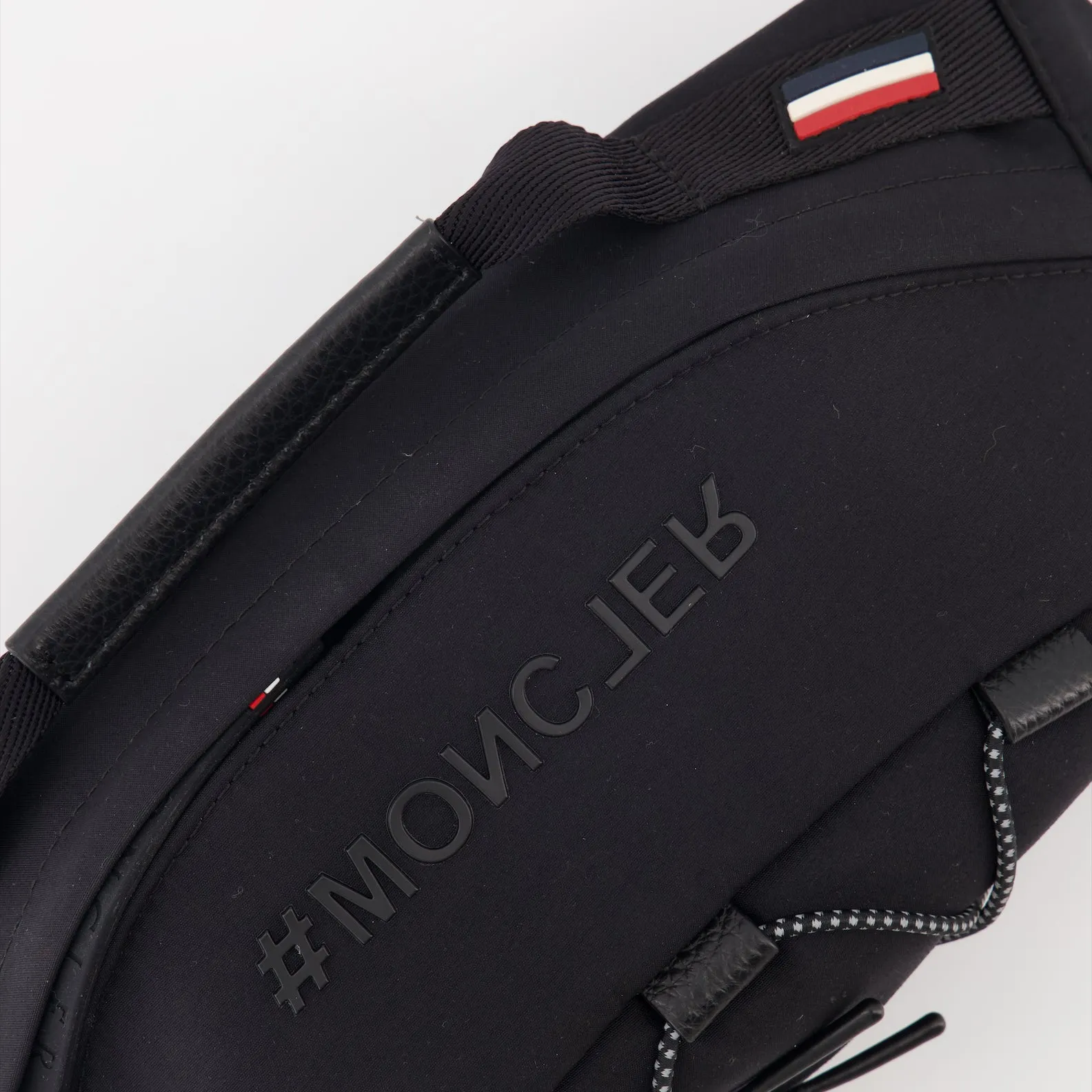 Sleek Black Nylon Belt Bag