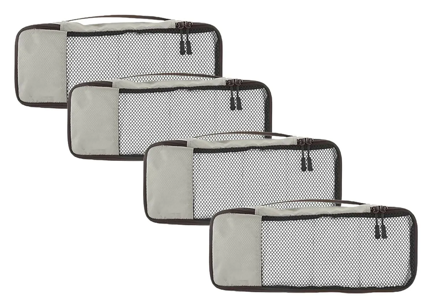 Slim Travel Packing Cube Set for Clothes & Laundry Storage (4-Piece)