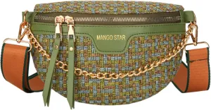 Small Crossbody Shoulder Bags for Women Fanny Packs Belt Chest Bag Knitting Crochet Waist Pouch Lightweight Phone Purse for Outdoor Traveling