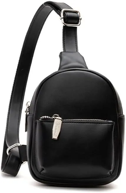 Small Crossbody Sling Bag for Women Teen Girls, Fanny Packs Leather Purses Shoulder Chest Bag