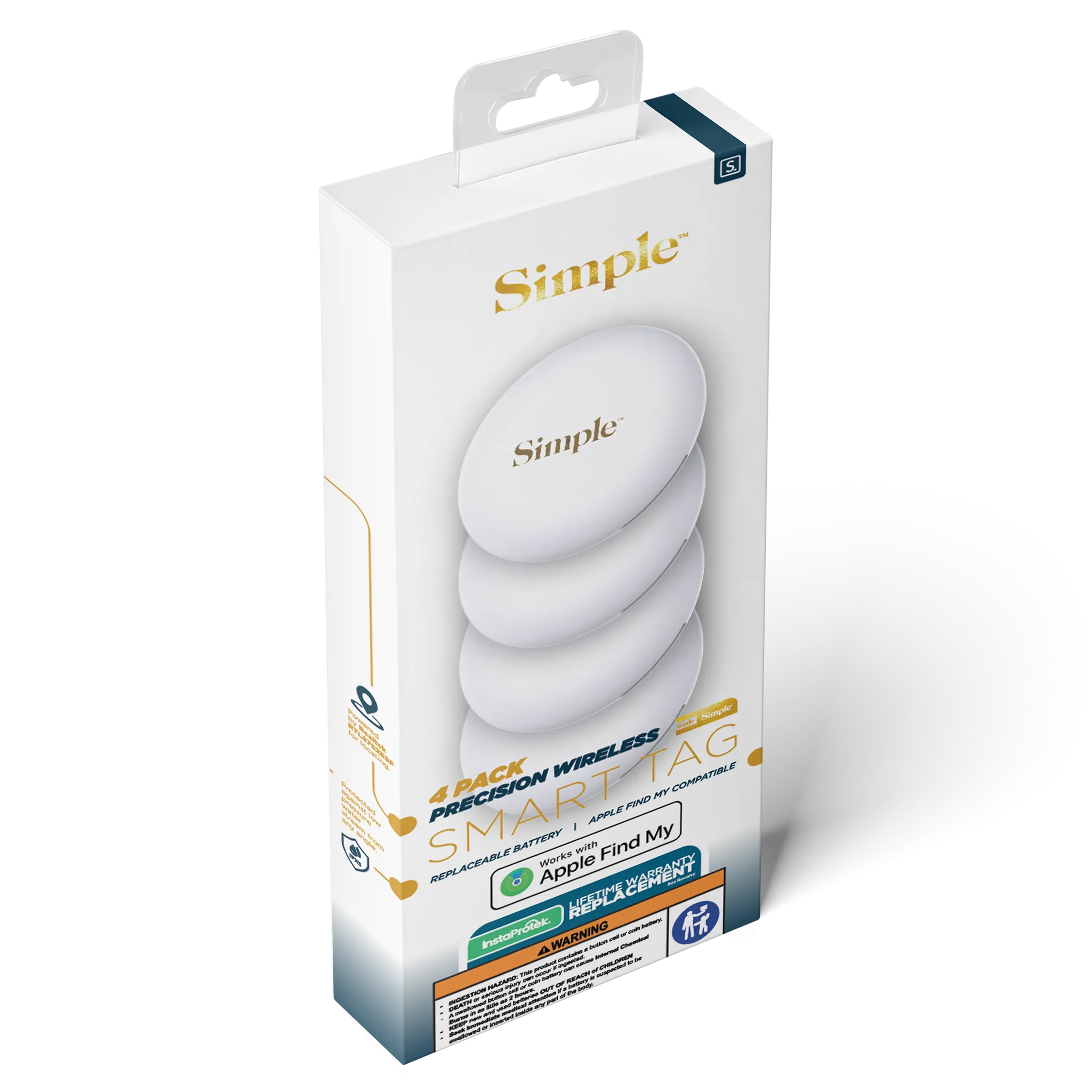 Smart Tag / 4 PACK (Tracker - Works with Apple Find My)