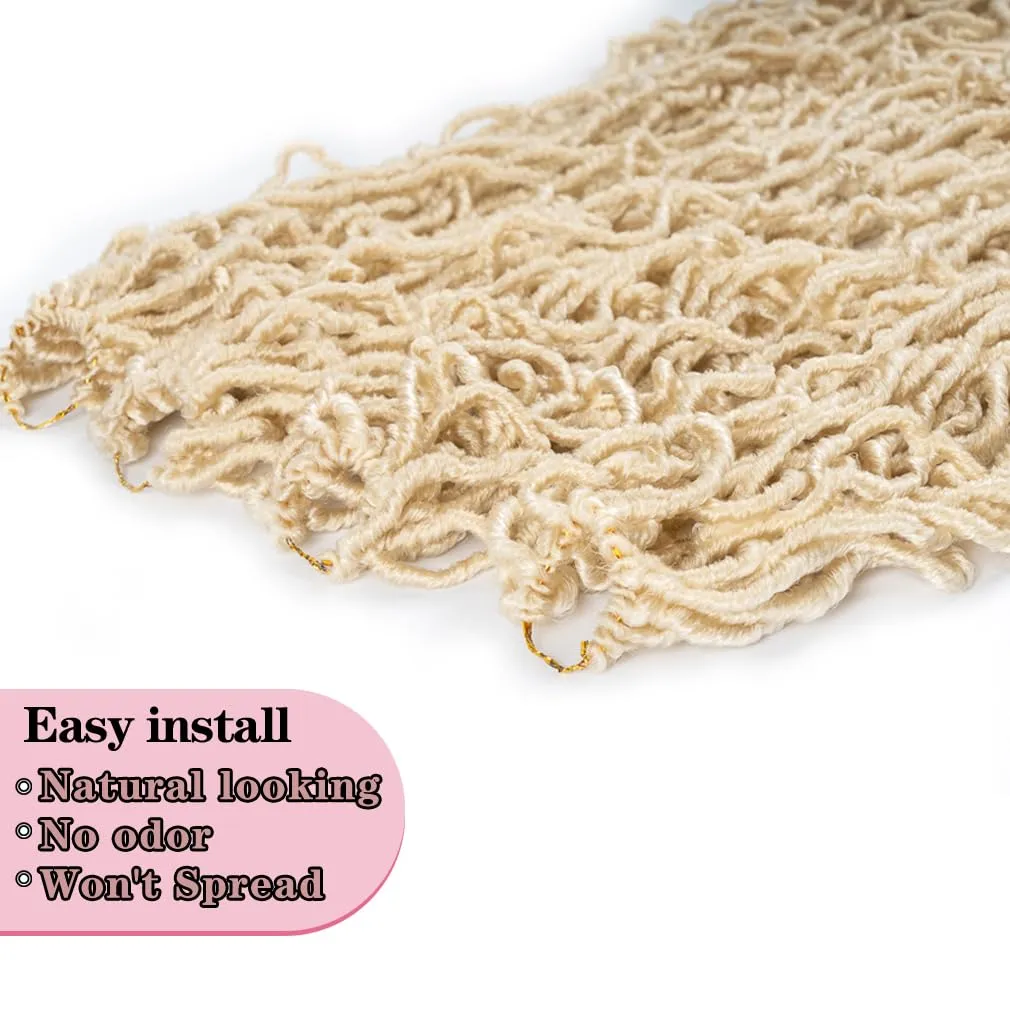 Soft Locs 40 Inch Crochet Hair 6 Packs Faux Locs Crochet Hair Pre Looped Synthetic Soft Faux Locs Crochet Hair For Women Goddess Locs Crochet Hair