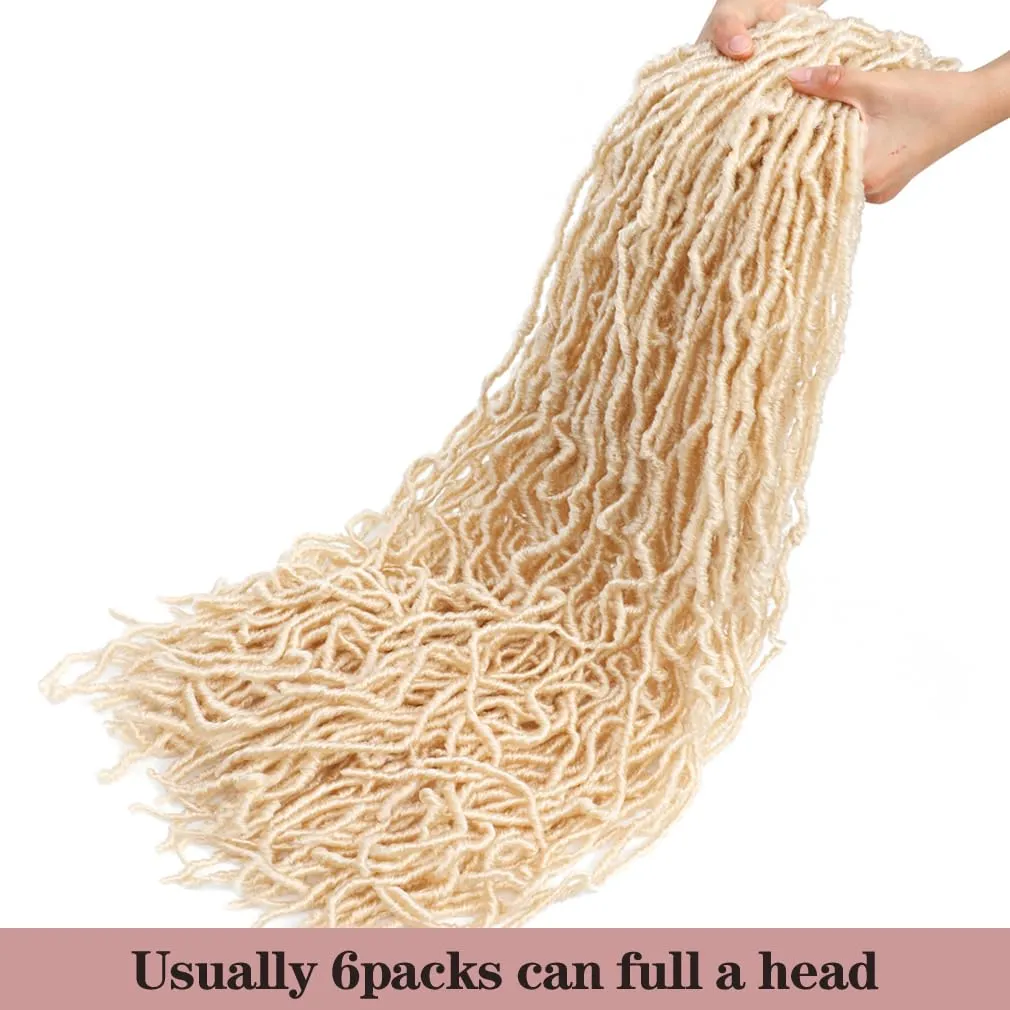 Soft Locs 40 Inch Crochet Hair 6 Packs Faux Locs Crochet Hair Pre Looped Synthetic Soft Faux Locs Crochet Hair For Women Goddess Locs Crochet Hair