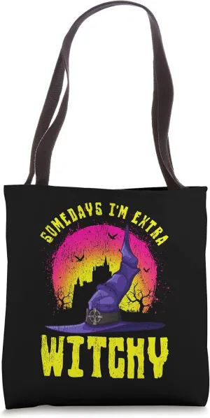 Somedays I'm Extra Witchy Funny Halloween Men's Tote Bag