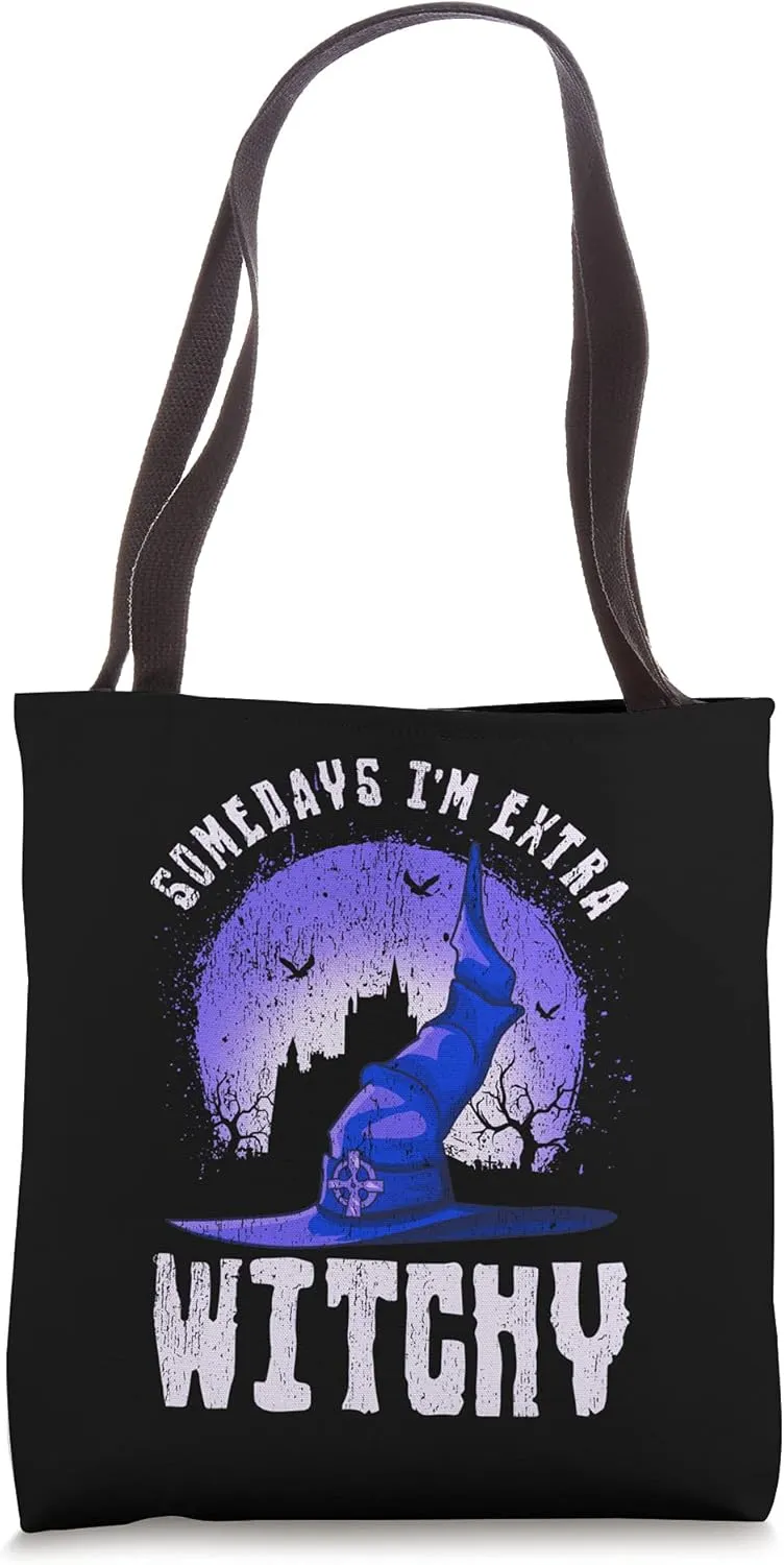 Somedays I'm Extra Witchy Funny Halloween Men's Tote Bag