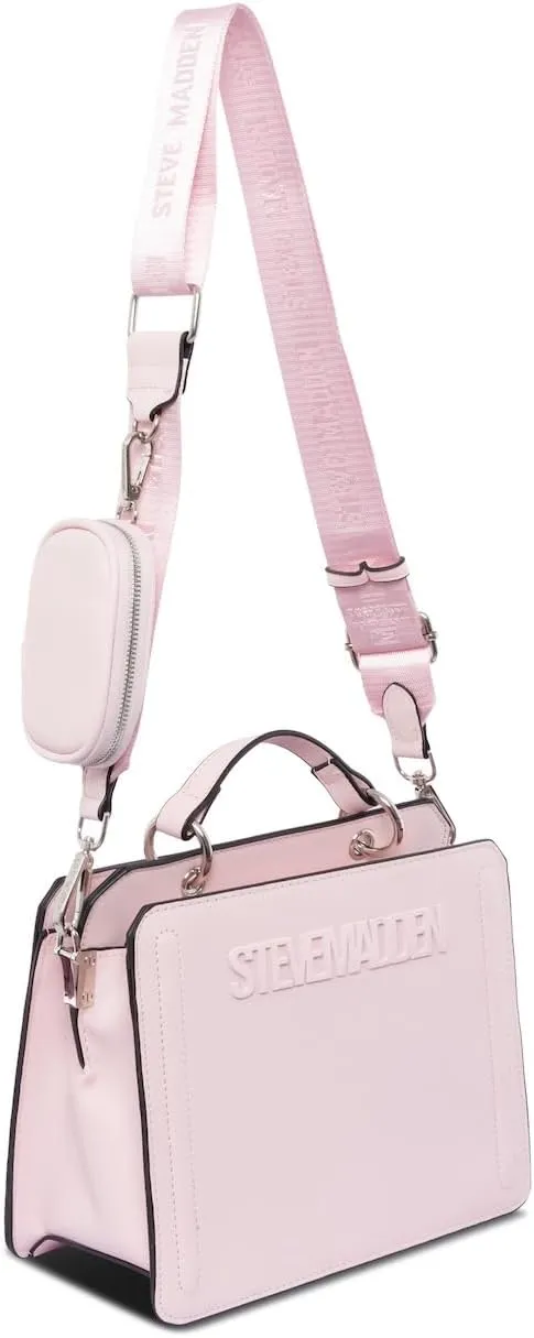 Steve Madden Bevelyn Convertible Tote Bag, Chalk Pink