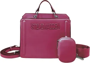Steve Madden Bevelyn Convertible Tote Bag, Cranberry