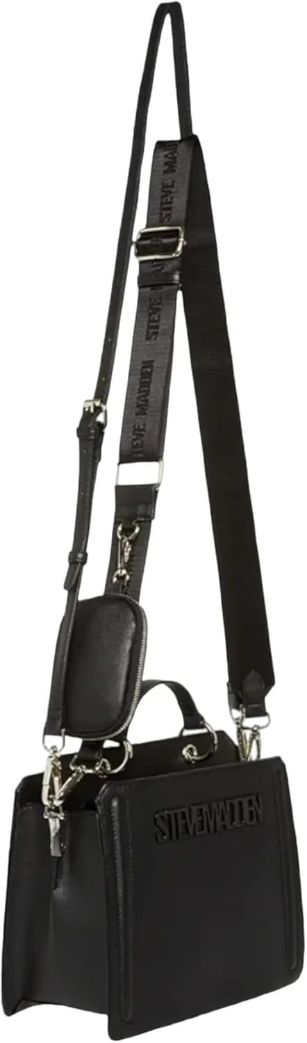 Steve Madden Damen Bevelyn Convertible Crossbody Bag Umhngetasche