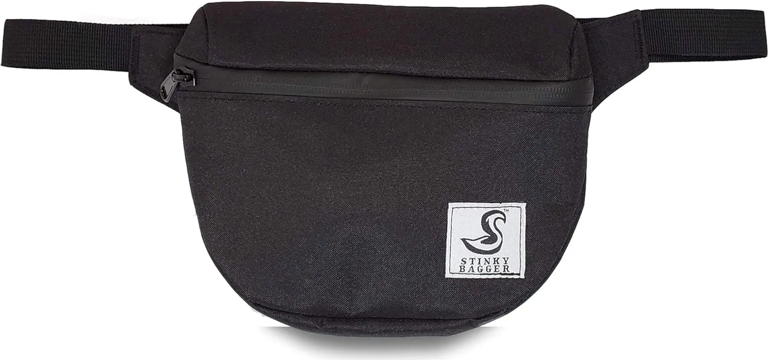 STINKY BAGGER™ Fanny Pack, Smell Proof Waist Bag, Exclusive Fashionable Fanny Bag, Smell Proof Odor Proof Feature Handbag with Waist Strap, Designer Style Container