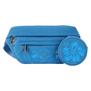 Stitch Ohana Canvas Convertible Disney Loungefly Belt Bag with Coin Bag