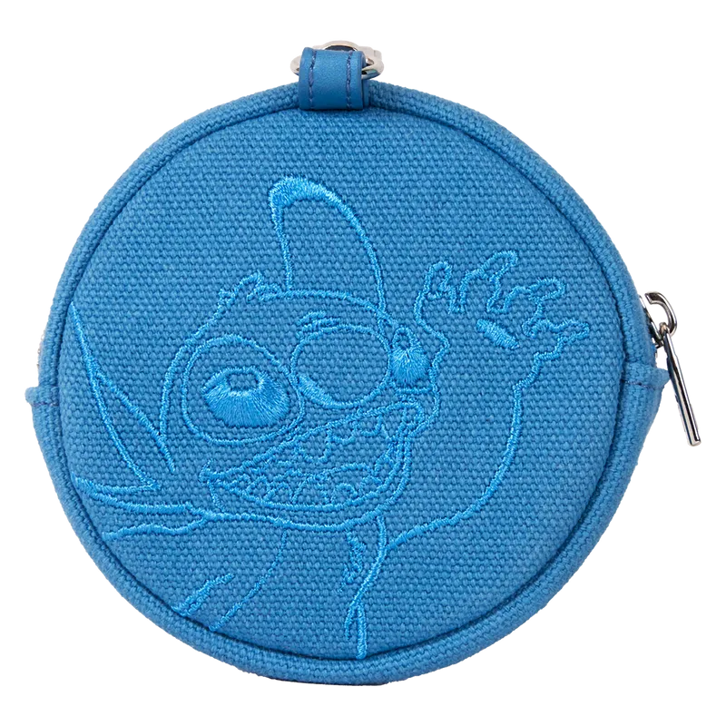 Stitch Ohana Canvas Convertible Disney Loungefly Belt Bag with Coin Bag