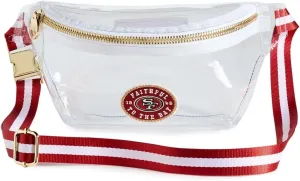Stoney Clover Lane Women's Clear Fanny Pack San Francisco 49ers