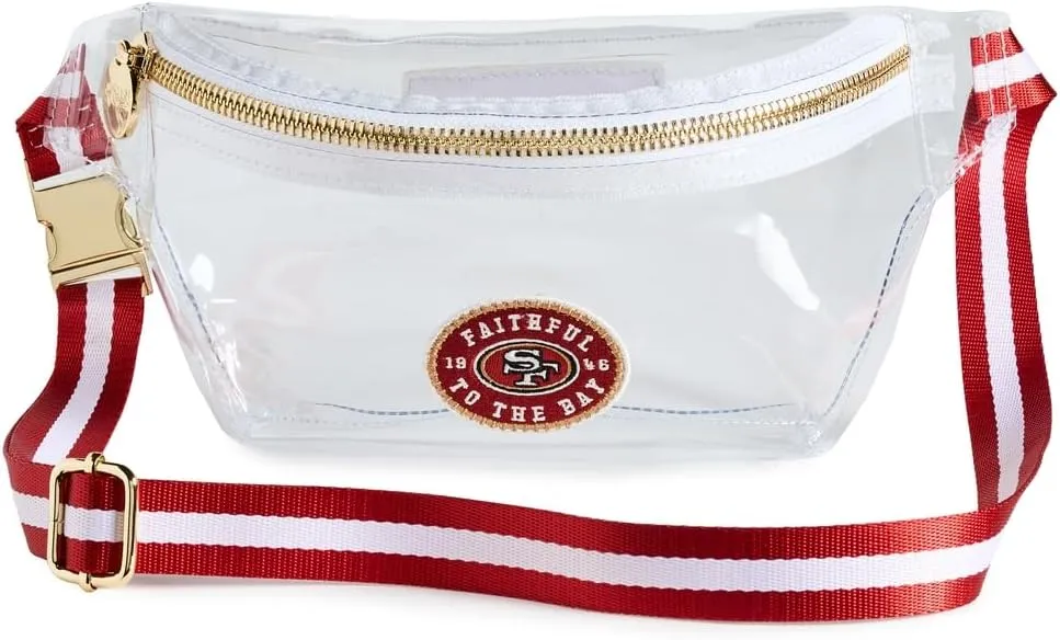 Stoney Clover Lane Women's Clear Fanny Pack San Francisco 49ers