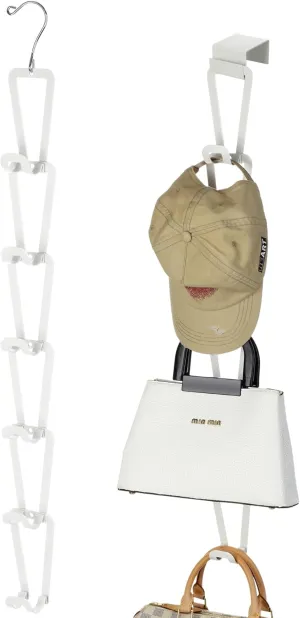 Stylish and Functional Purse Organizer for Wall, Over the Door Purse Organizer, Versatile Purse Rack for Wall - Ideal for Home or Office Use - Extra Accesories for More Options to Organize Your Space