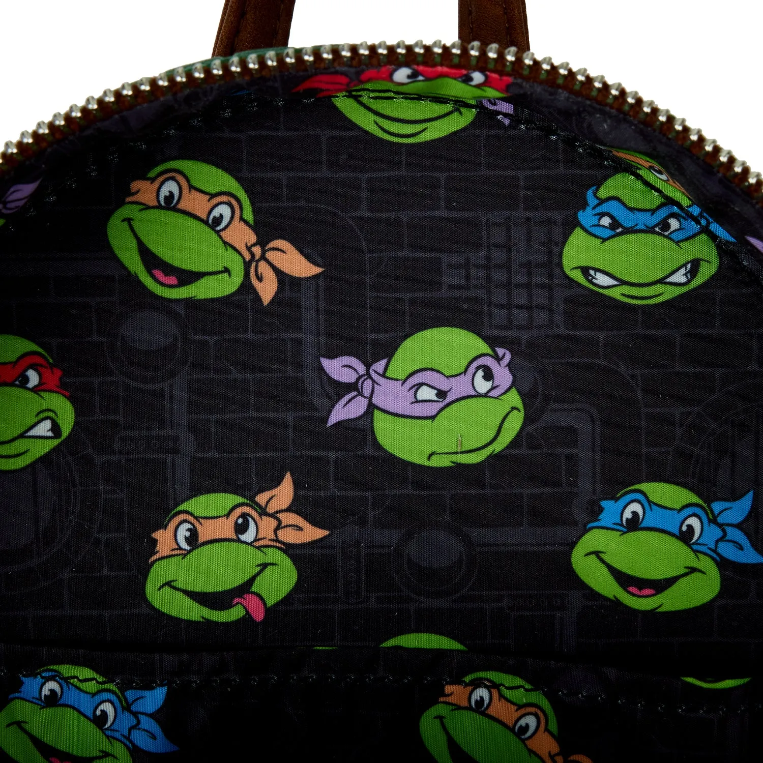 Teenage Mutant Ninja Turtles Figural Shell Convertible Nickelodeon Loungefly Mini Backpack & Crossbody Bag