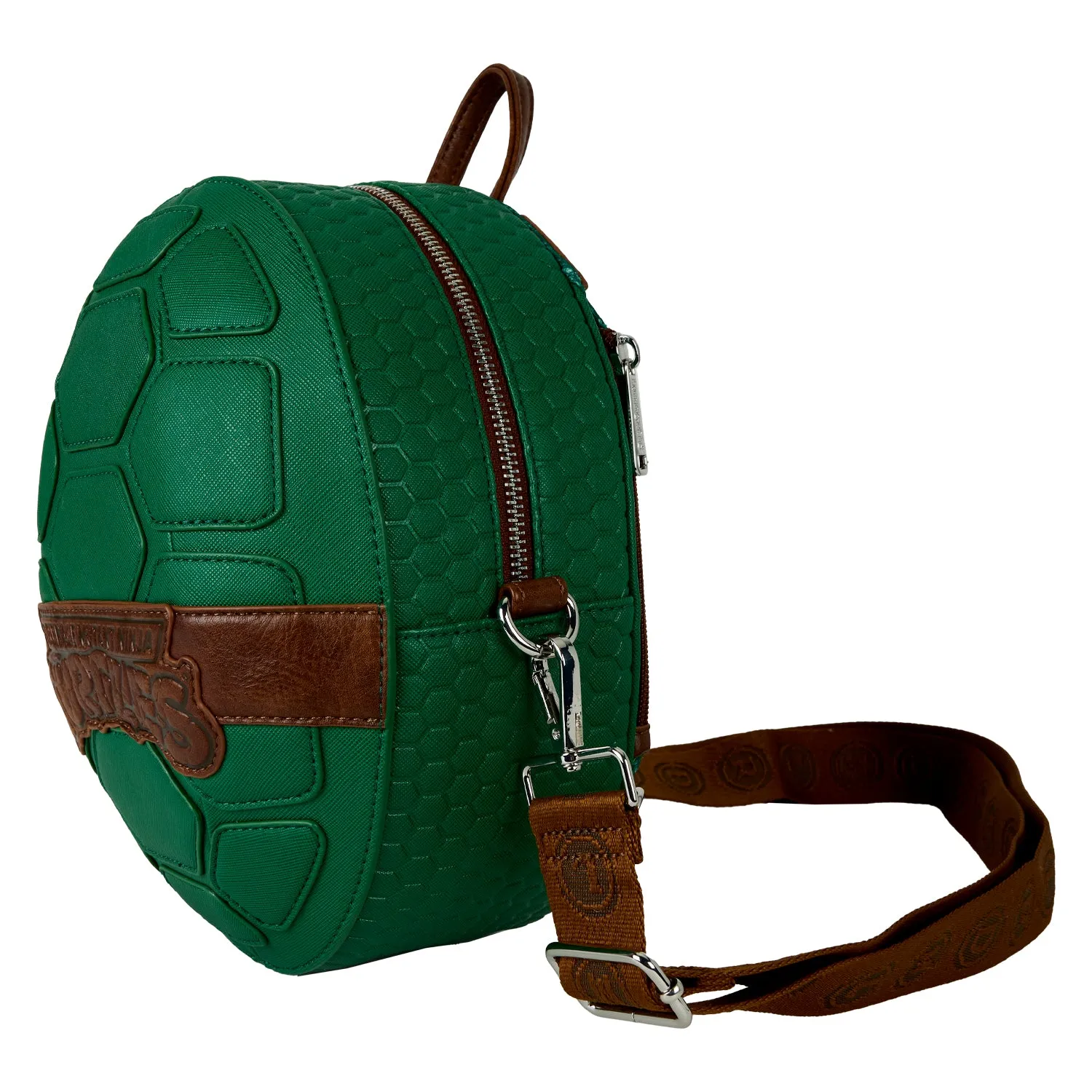 Teenage Mutant Ninja Turtles Figural Shell Convertible Nickelodeon Loungefly Mini Backpack & Crossbody Bag