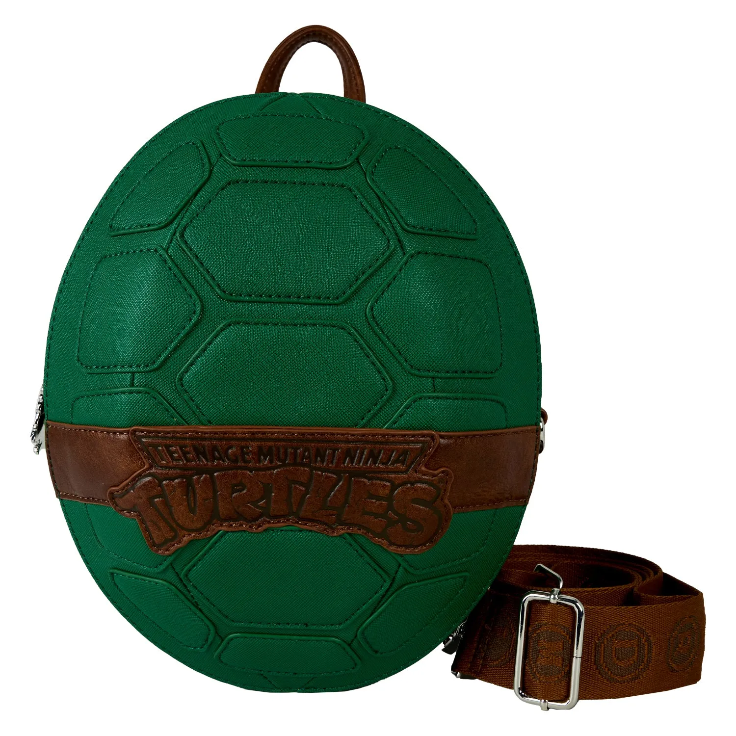 Teenage Mutant Ninja Turtles Figural Shell Convertible Nickelodeon Loungefly Mini Backpack & Crossbody Bag