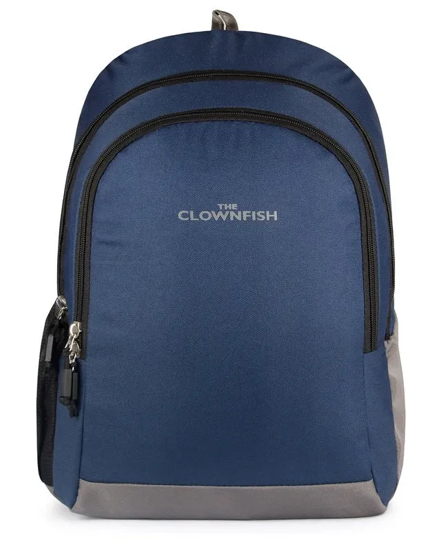 THE CLOWNFISH Unisex Delta Series 23 Liters Backpack |College Backpack| School Backpack|Backpack|Bags (Black)