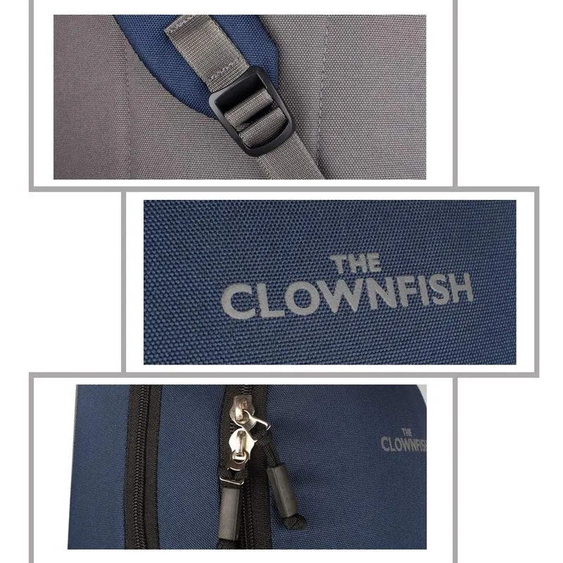 THE CLOWNFISH Unisex Delta Series 23 Liters Backpack |College Backpack| School Backpack|Backpack|Bags (Black)
