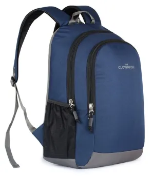 THE CLOWNFISH Unisex Delta Series 23 Liters Backpack |College Backpack| School Backpack|Backpack|Bags (Black)