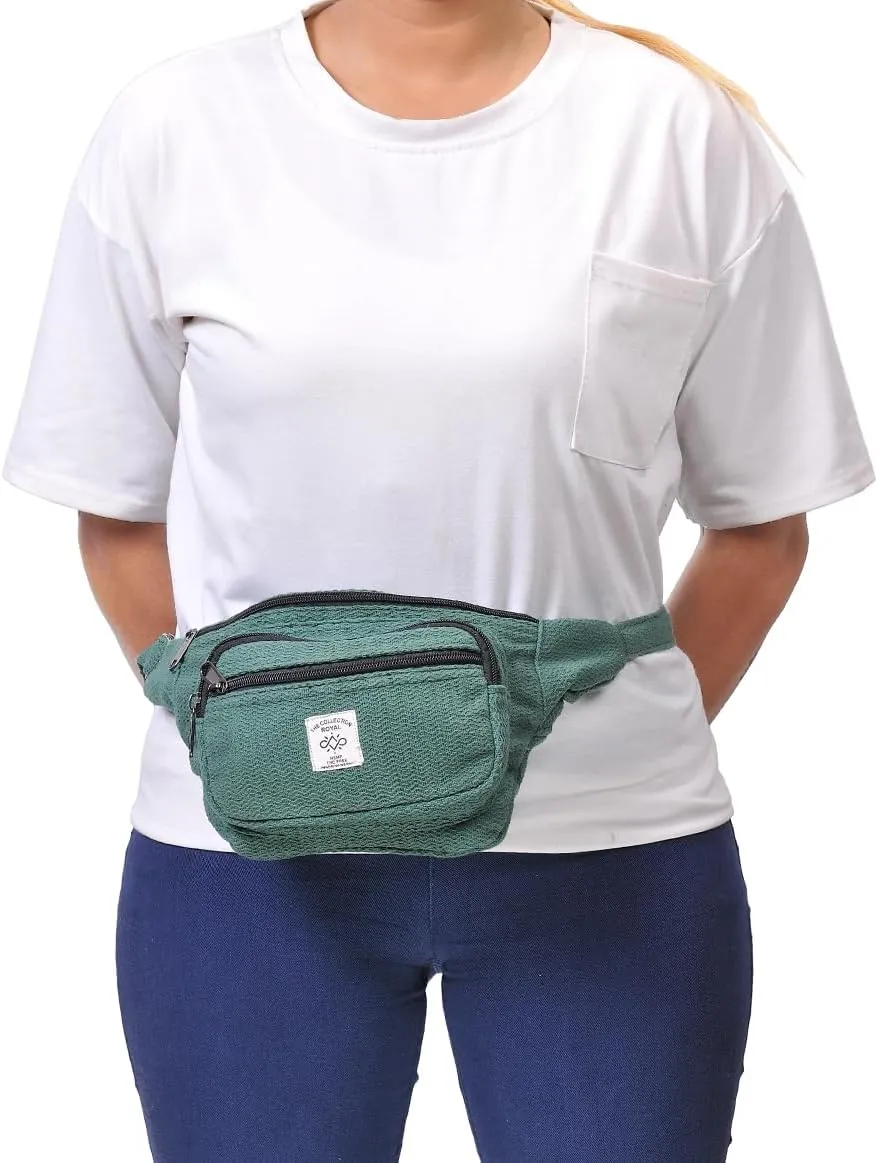 The Collection Royal Himalayan Hemp and Cotton Fanny Pack, Eco-friendly, Fanny Packs Boho, Hippie Fanny Pack, Waist Belt, Travel Utility Belt