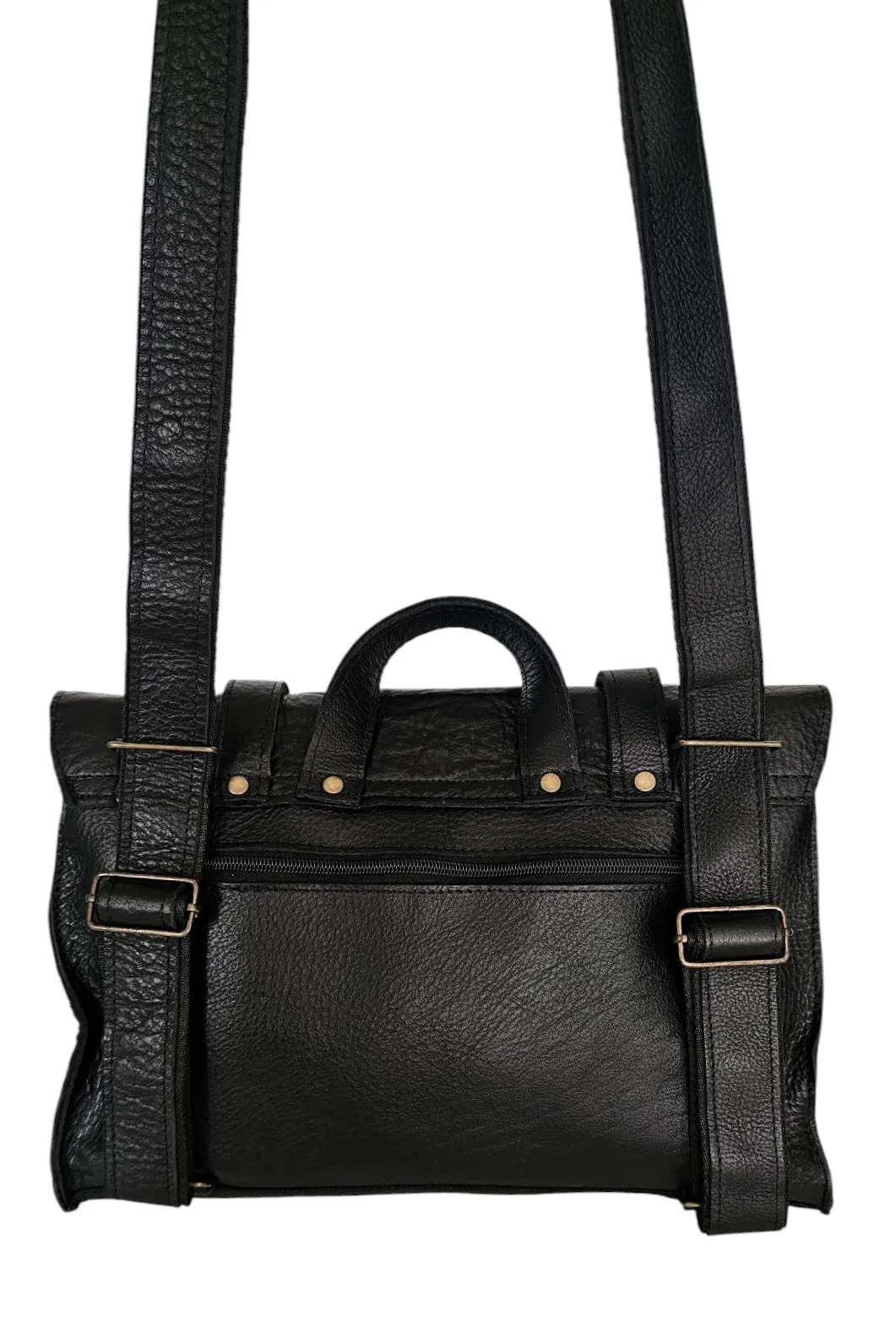 The Convertible Crossbody Backpack - Black