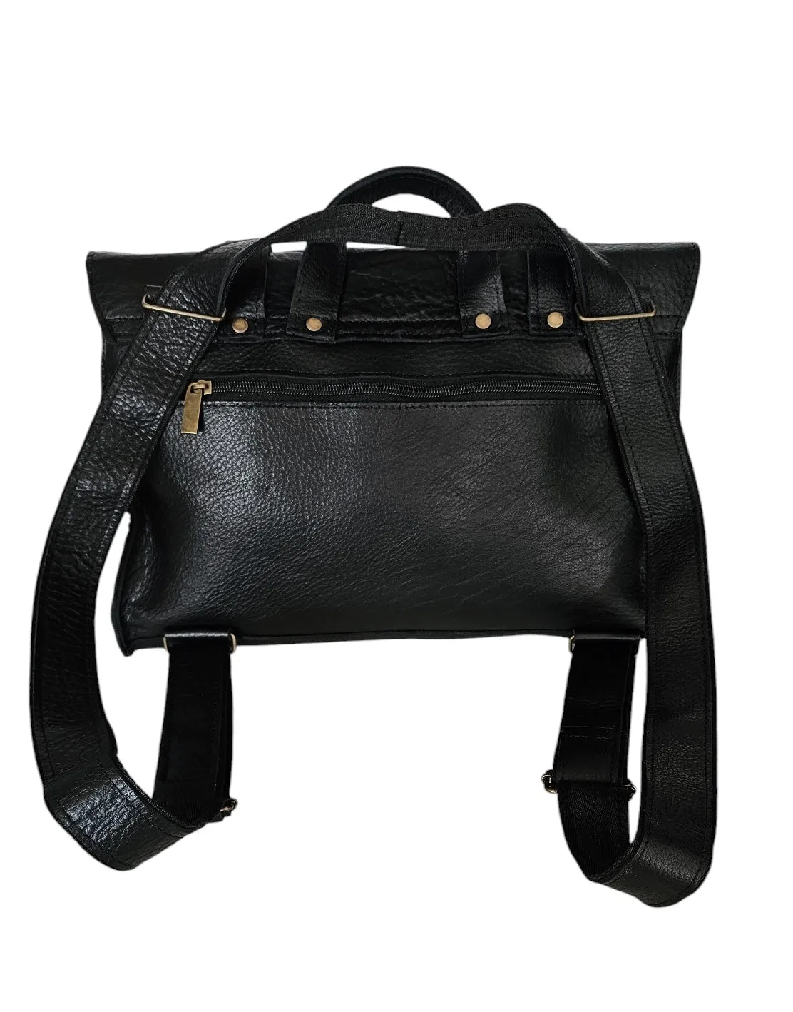 The Convertible Crossbody Backpack - Black