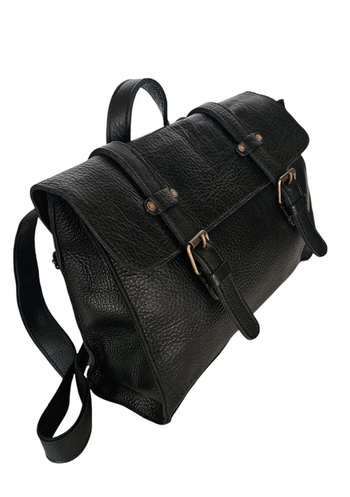 The Convertible Crossbody Backpack - Black