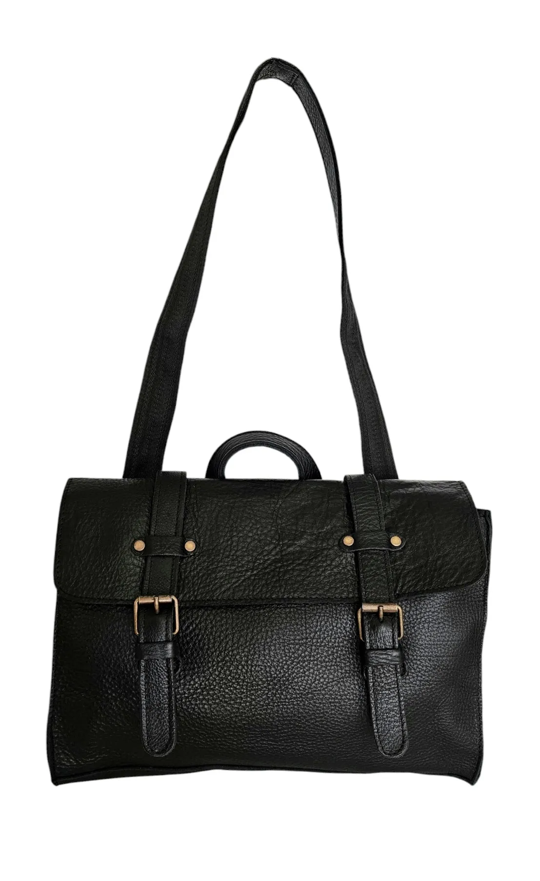 The Convertible Crossbody Backpack - Black