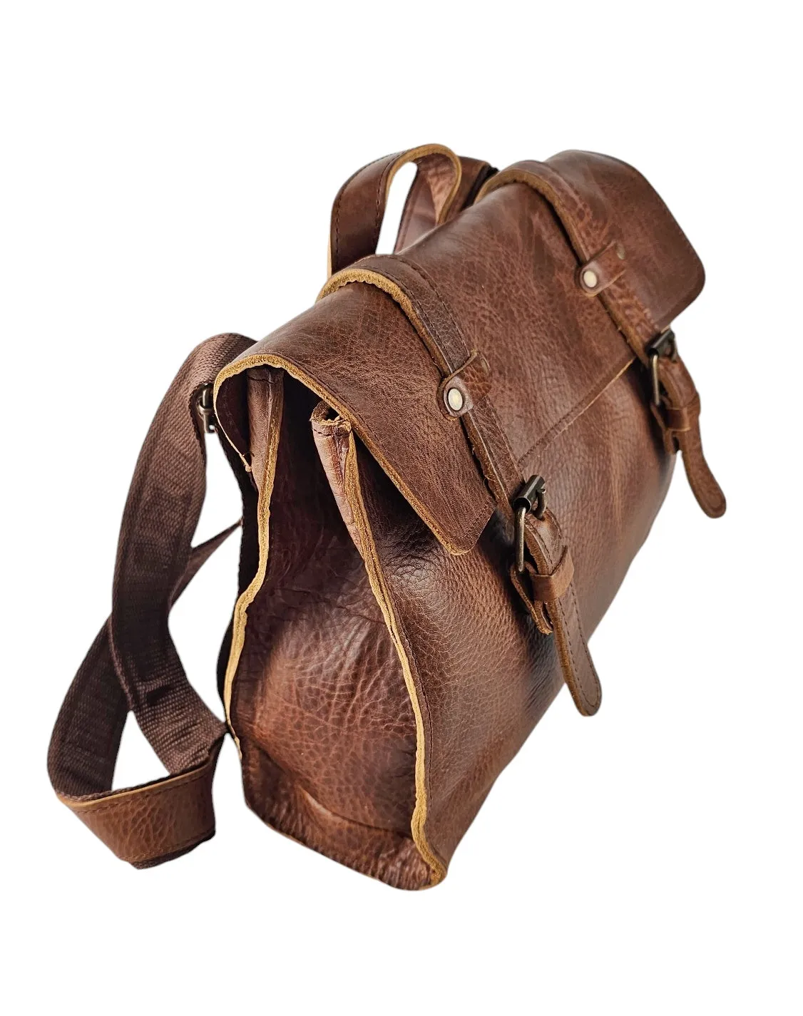 The Convertible Crossbody Backpack - Brown