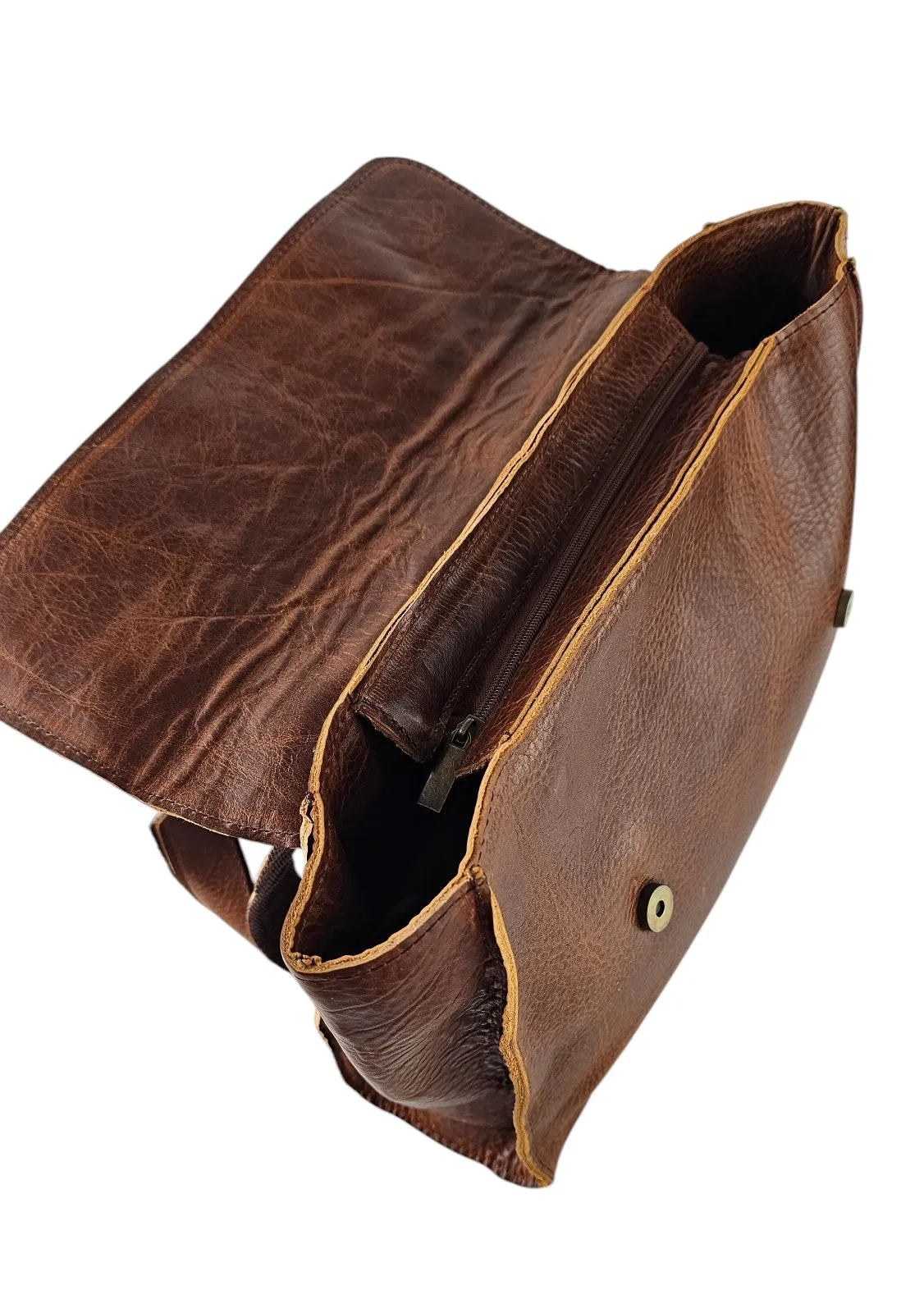 The Convertible Crossbody Backpack - Brown