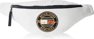 Tommy Hilfiger Mens Signature Crest FANNY PACK, White